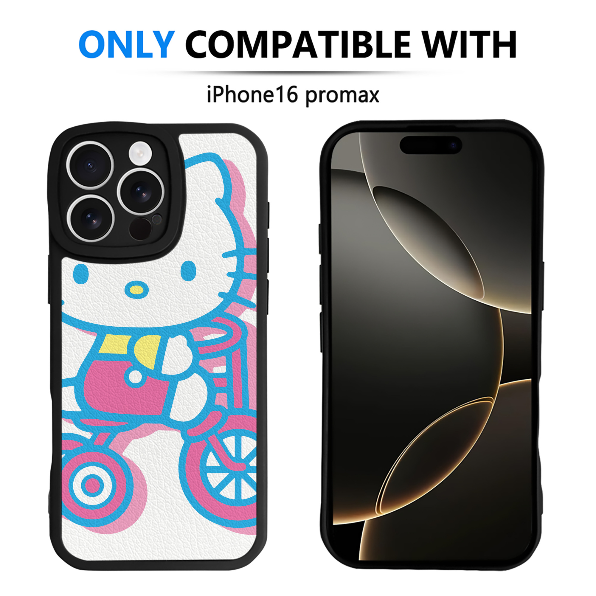（画像用） Hello Kitty ハローキティ 【iPhone 16シリーズ対応】シリコンスマホケース（レザー調） 材質：シリコン